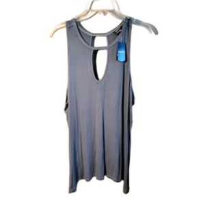 Torrid 2x NWT sleeveless rayon olive green tank key holes ribbed